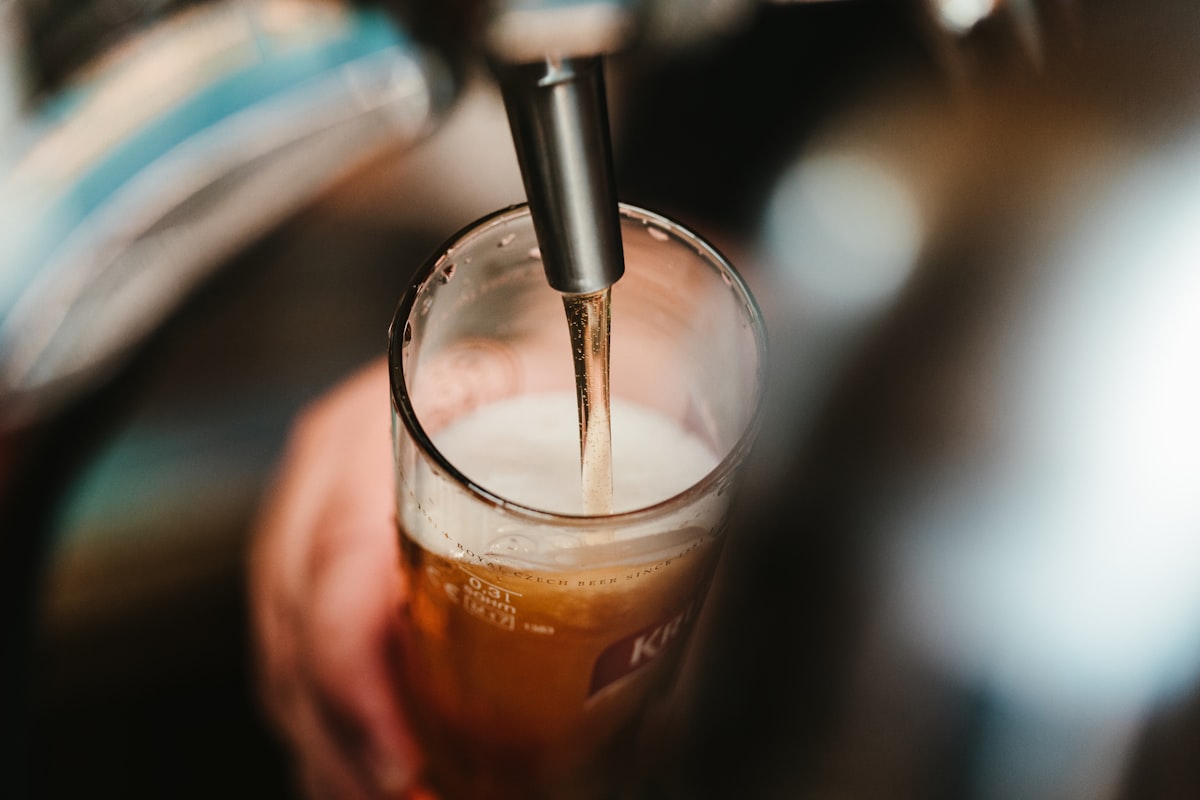 Craft beer taps at Mikkeller